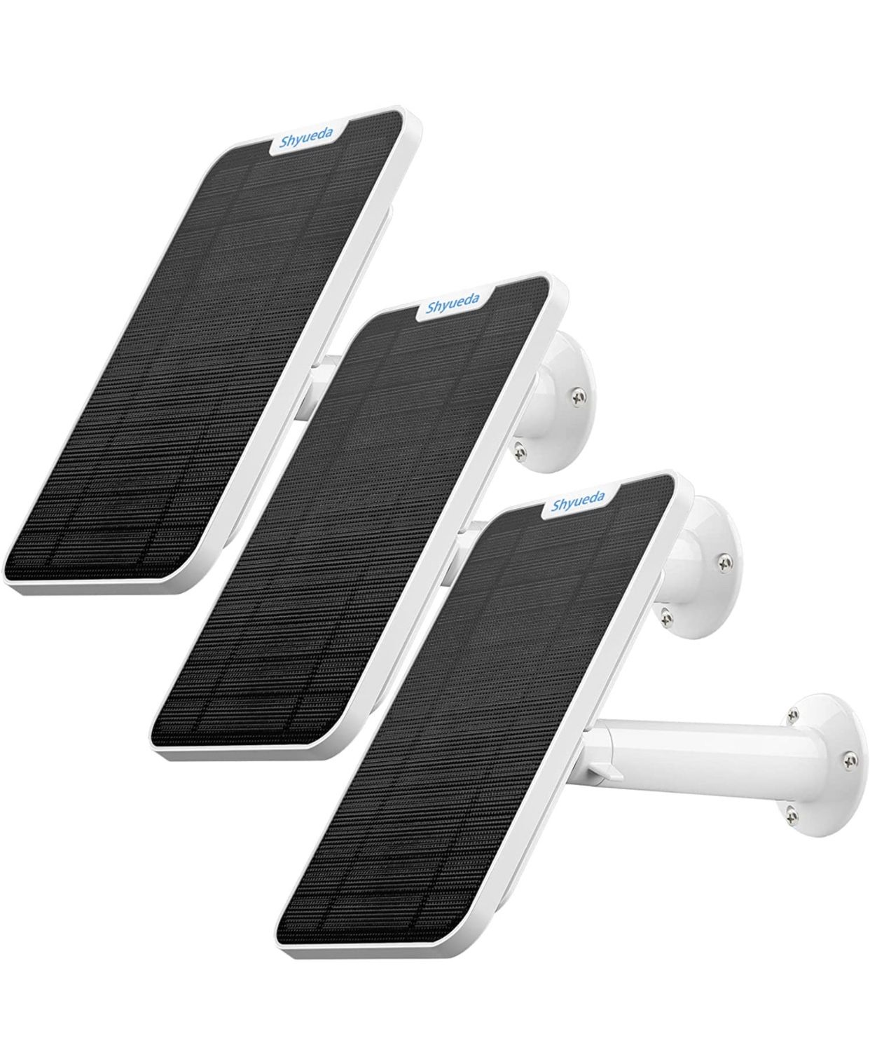 Updated Version] 4W Solar Panel Charging Compatible with Eufycam 2C/2C Pro/2/2 Pro / E20 / E40 / E with 13.1ft Waterproof Charging Cable IP65