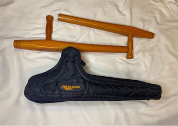 2-Vintage Tiger Claw Martial Arts Tonfas 18” X 6” /case included