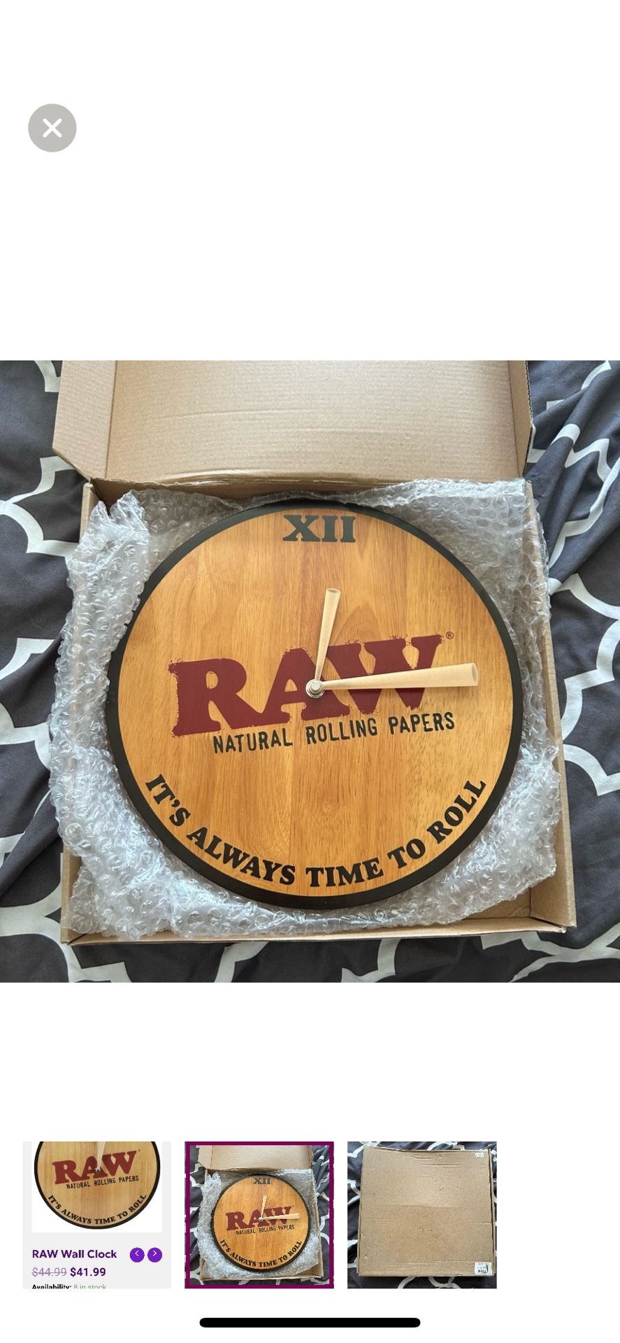Raw Wall Clock 