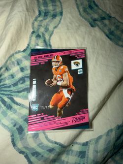 Trevor Lawrence Rookie Card Numbered 19/50