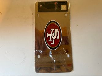 San Francisco 49ers License Plate Laser Cut Gold