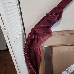 64 + Yards Sheer Burgandy Fabric