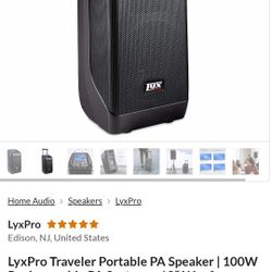 Lyx Pro SPA-Traveler Bluetooth Speaker 