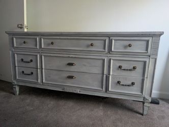 Vintage MCM Solid Wood Dresser