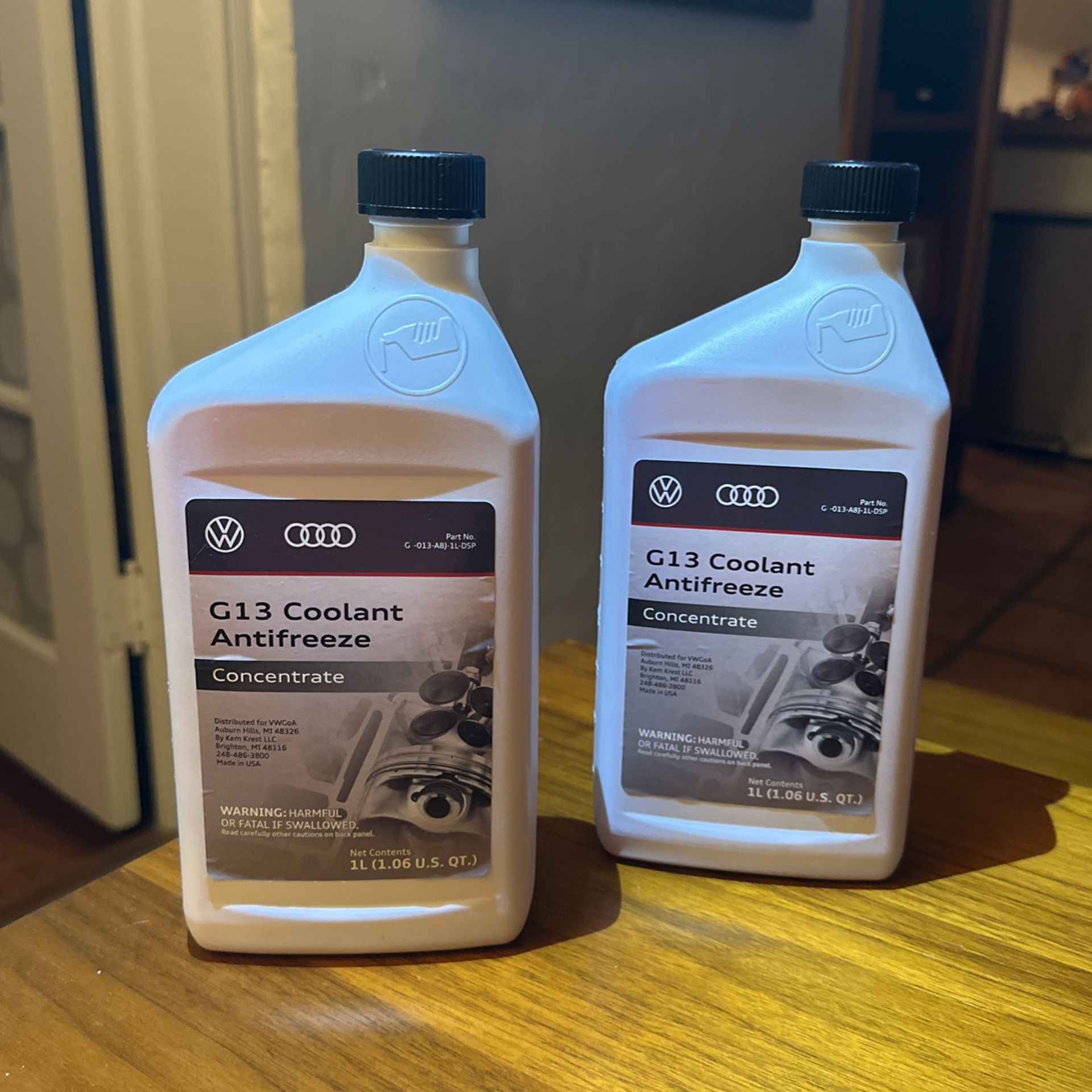 VW & Audi OEM G13 Coolant Antifreeze Concentrate 1 Liter for Sale in Miami,  FL - OfferUp