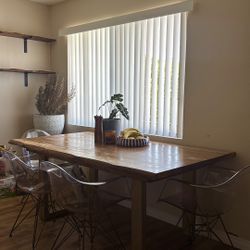 Live edge Dining Table (chairs Not Included)
