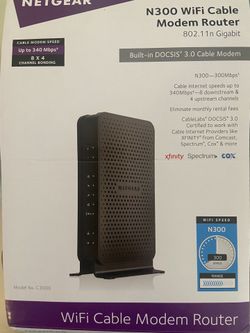 NetGear - Router Modem combo (works With Xfiniti, Spectrum)