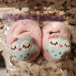 Infant 0 To 6 Month Slippers. Like New
