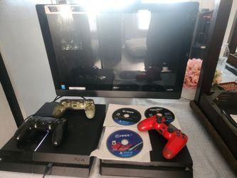 Ulttimate gaming & home tech bundle 2x ps4 consoles 3 controllers and games acer pc