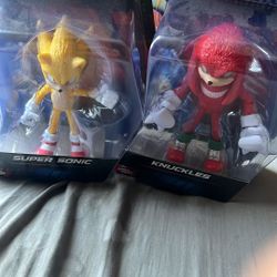 Sonic 3 5 Inch Super Sonic A Knuckles Figures