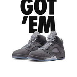Wolf Grey Jordan 5s