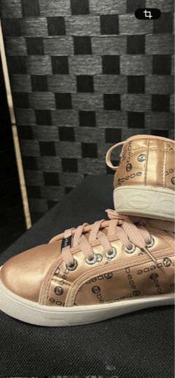 Bebe Rose Gold Low Top Sneakers