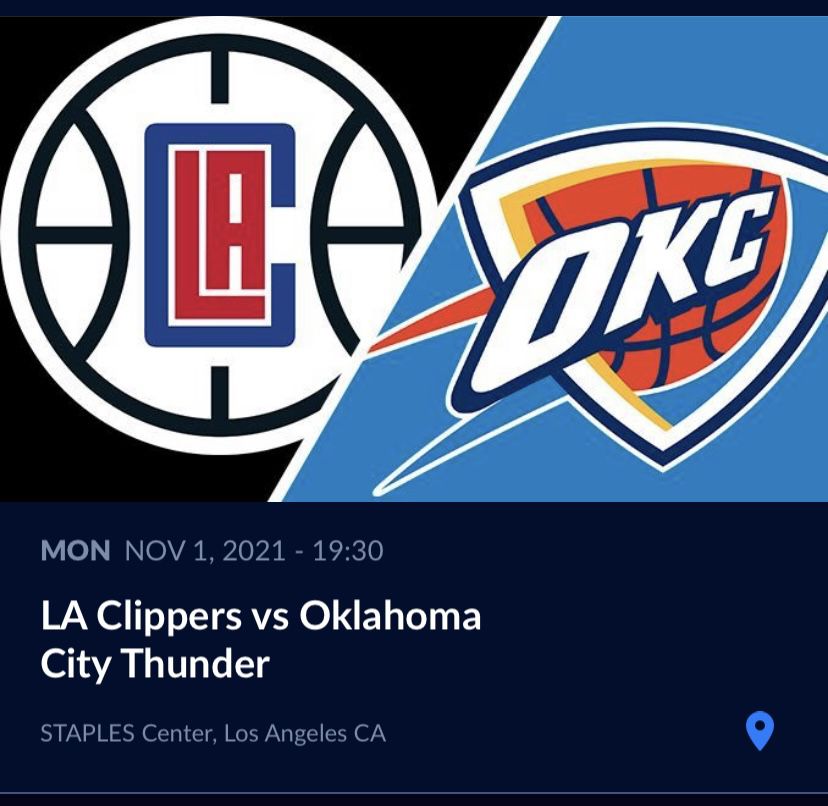 Los Angeles Clippers vs Oklahoma City Thunder 