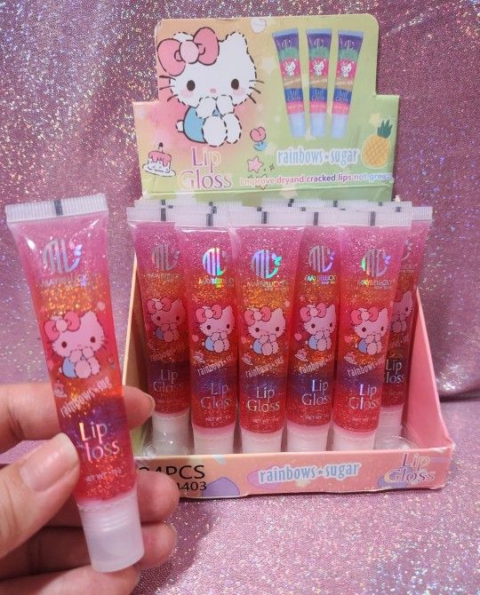 New Hello Kitty Glitter Lip Glosses - $1.25 each