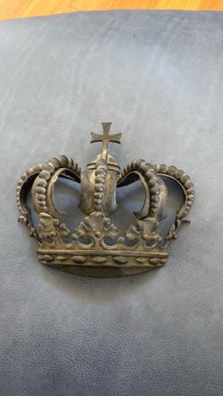 Very old cast ornate iron door pull European most likely Spanish