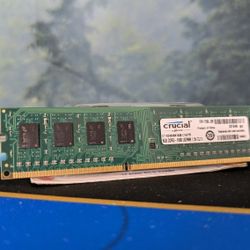 Crucial Desktop Ram, 8 Gigs, DDR3 1600MHz