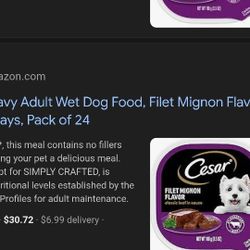 Caesar 3.5 Oz Package Filet Mignon 