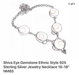 Sterling Silver Shiva Eye Necklace