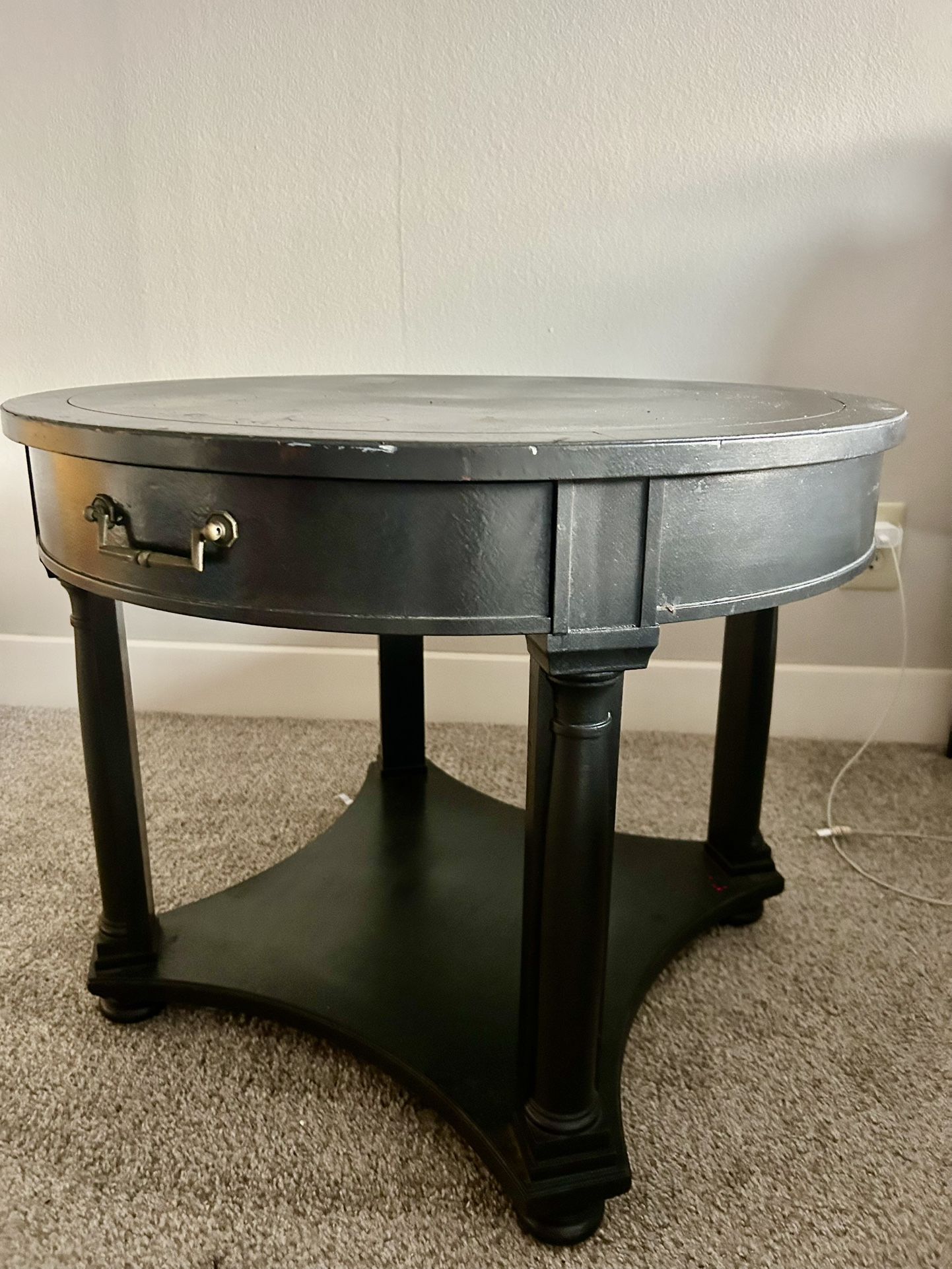 Vintage Table with Drawer – $15