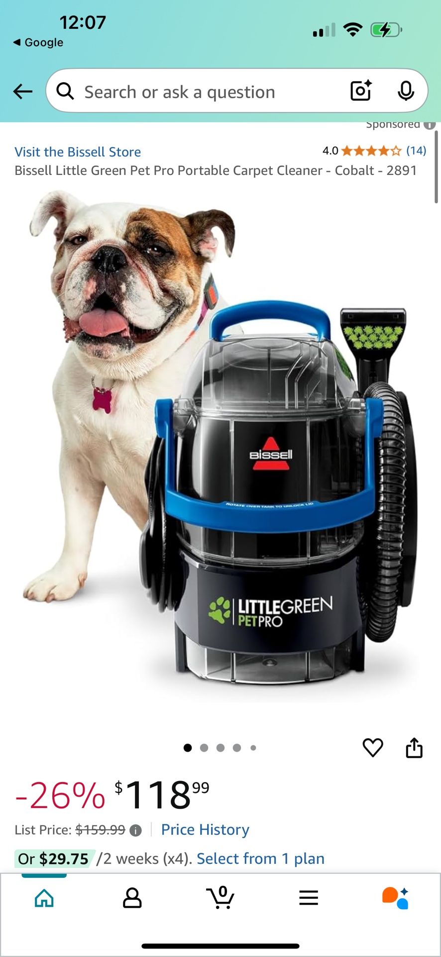 Bissell Carpet Cleaner Works Great