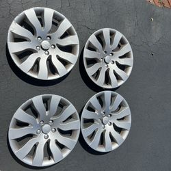 Rimetrix Silver Hubcaps For 2019 Tesla Model 3 