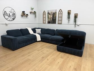 Blue Sectional Couch Free Delivery