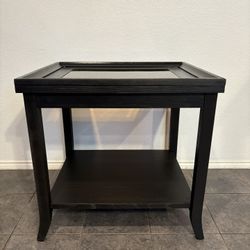 Tinted Glass Top End Table