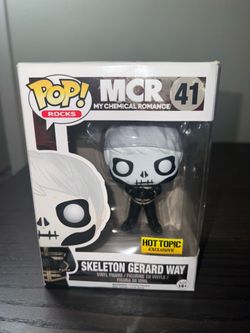VAULTED EXCLUSIVE Skeleton Gerard Way Black Parade MCR Funko Pop #41 My Chemical Romance Rocks Hot Topic