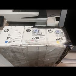  HP 201X 3 Pack High Yield Cyan/Magenta/ Yellow Cartridges 