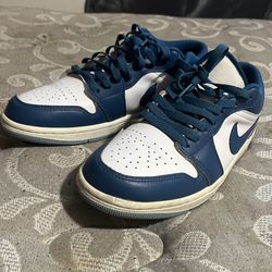 Nike blue Jordan 1 lows