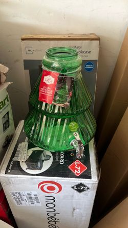 Xmas Tree Glass Beverage Dispenser