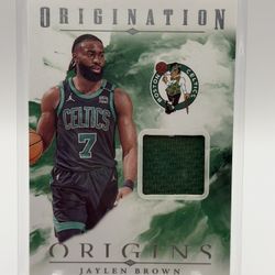 Jaylen Brown Origins Game Worn Patch