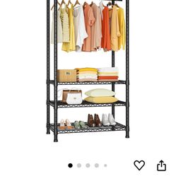 Clothing & Shoe Rack White