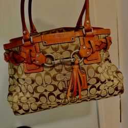 Coach Signature Shoulder Bag – Classic Canvas