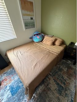 Queen mattress and bed frame