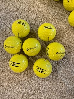 Taylormade practice range yellow golf balls