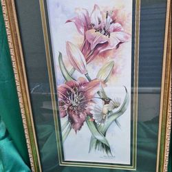 Deb Collins – Floral w/ Hummingbird (250/1250)