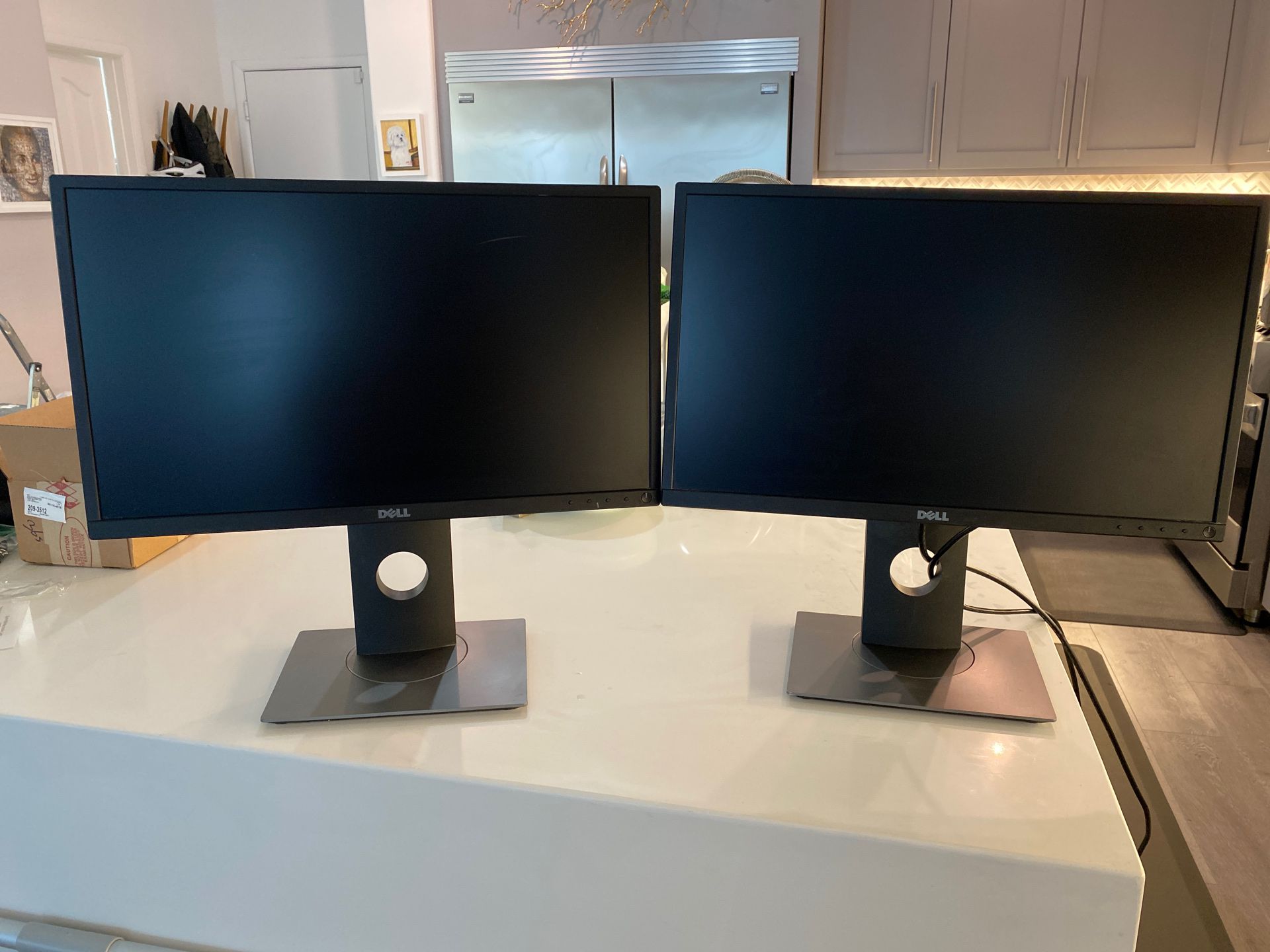Dell desk top monitor 22” - double monitor $95