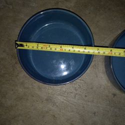 2 Porcelain Pet Feeders