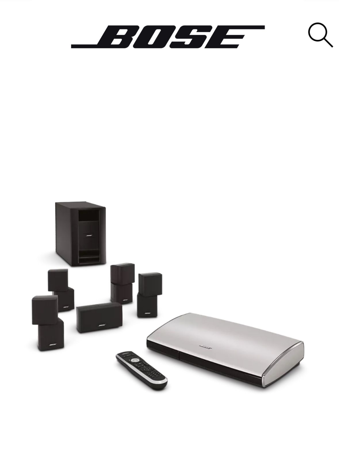Lifestyle® T20 home theater system