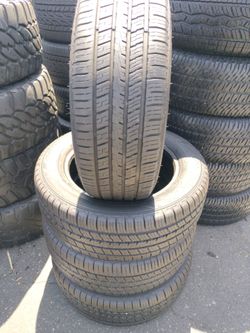 Set of four used tires 235/60-18 falken