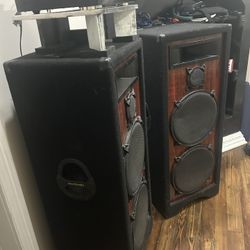 2 Speakers With Sound System