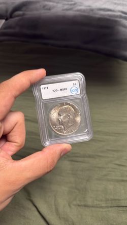 1974 Eisenhower Dollar ICG MS65