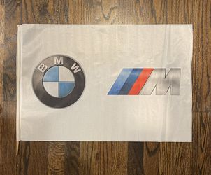 Authentic BMW M Power Motorsport Logo Flag (Broken Stick)