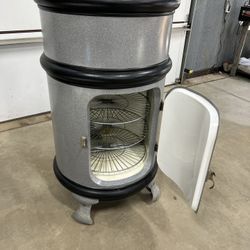 Antique Round Ice Box