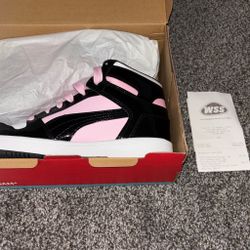 Puma Rebound Layup Black Pink Sneakers