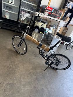 VIRIBUS 20" Adult Folding Bike, 7 Speeds, Urban Commuter Bike with Self-Locking Latch, Mint Color