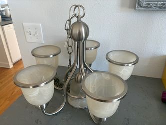 Nickel Plated Hanging Chandelier