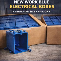 New Work Blue Electrical Boxes Bulk Available