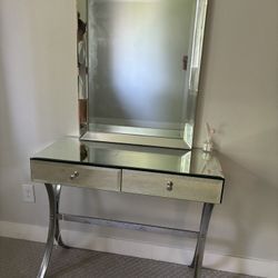 Glass Mirror vanity